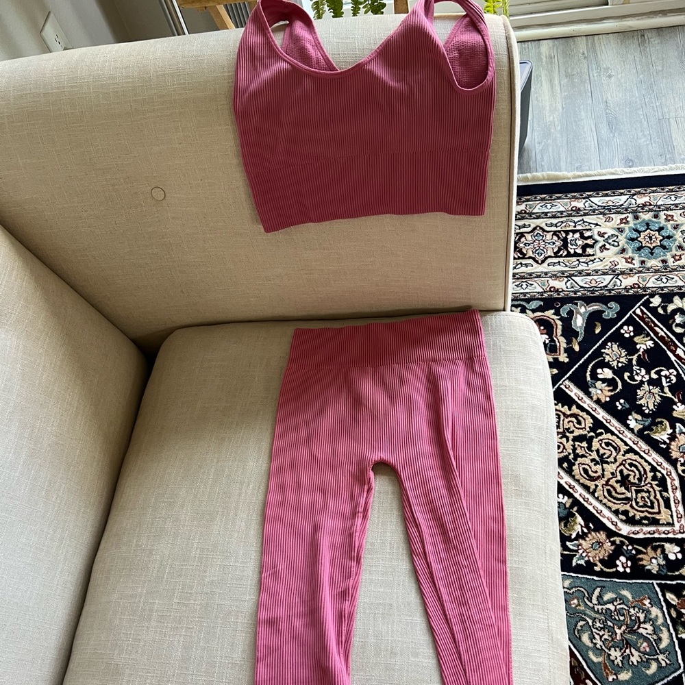 south beach pink set